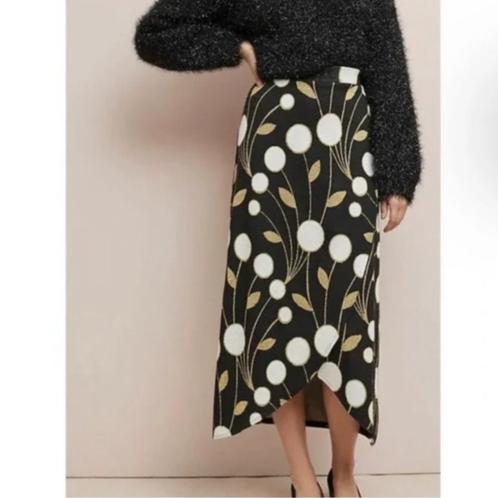 Maeve Anthropologie Craspedia wrap  skirt
